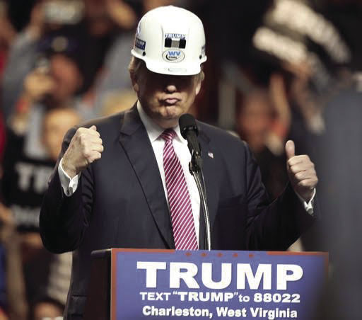 trump digs coal